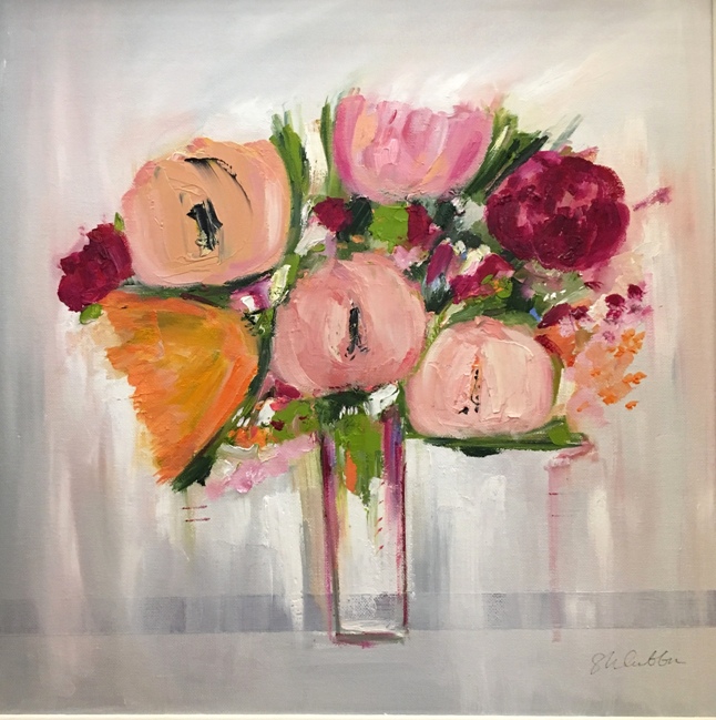 'Peach and Pink Posey' by artist Samantha McCubbin